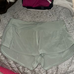 Speed up lulu lemon shorts mint greenish size 8